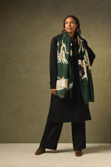 Scarf Stork Forest Green