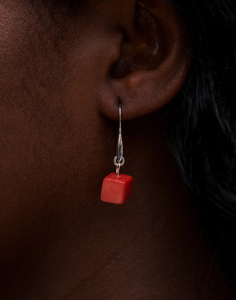 Earrings (Cube)