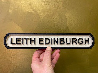 Wooden Sign - Leith Edinburgh