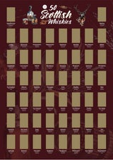 Bucket List - 50 Scottish Whiskies Poster
