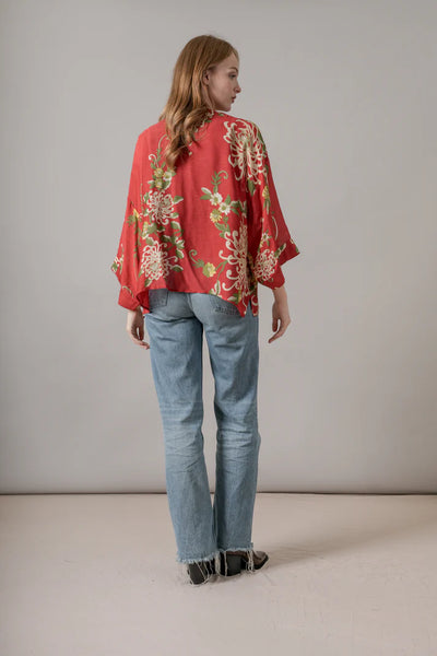 Kimono - Chrysanthemum Red