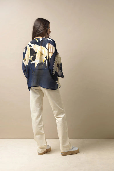 Kimono Stork Navy