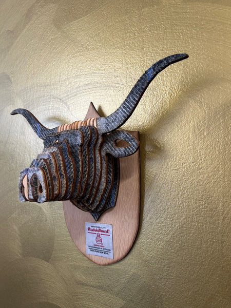 3D Harris Tweed Highland Cow Plaque