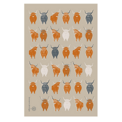 Tea Towel - Highland Cow