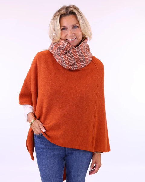 Poncho (Wool & Cashmere Blend)