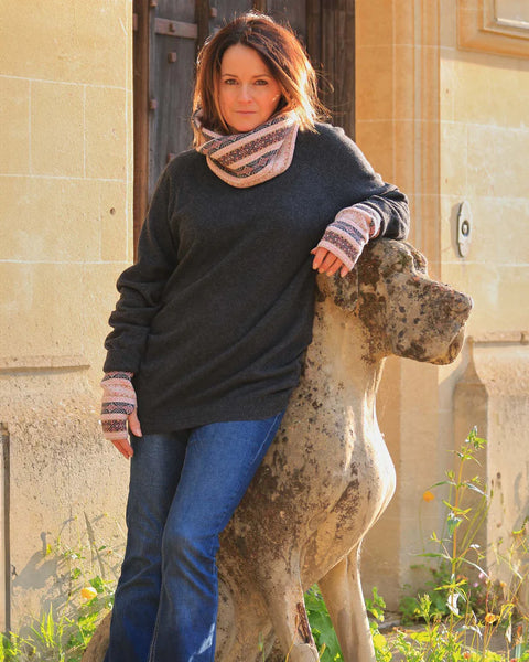 Cashmere Blend Raglan Sleeve Jumper