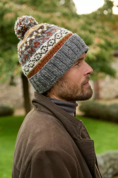 Fair Isle Bobble Beanie