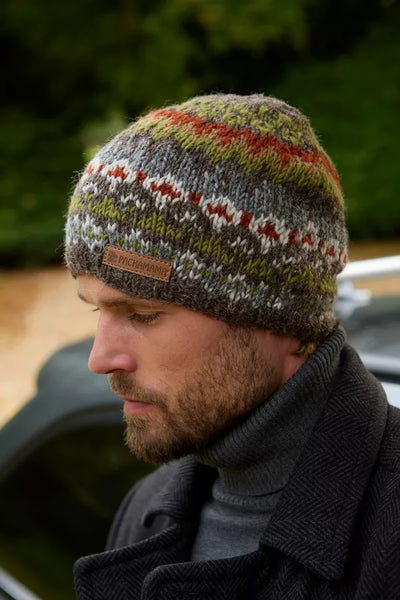 Fair Isle Bobble Beanie