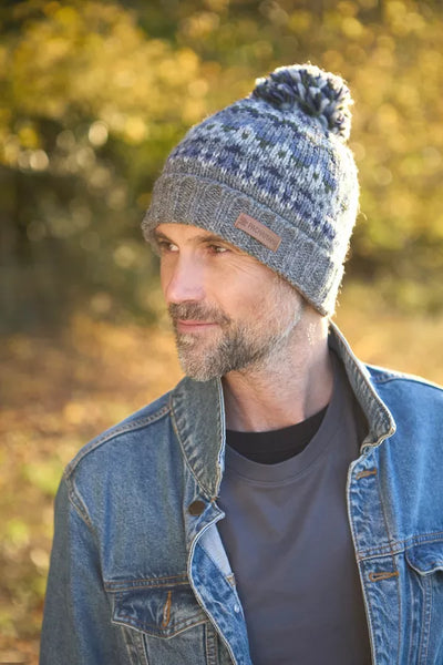 Fair Isle Bobble Beanie