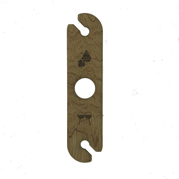Wooden Bottle & Glass Holder