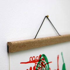 Oak Magnetic Poster Hanger (4 Sizes)