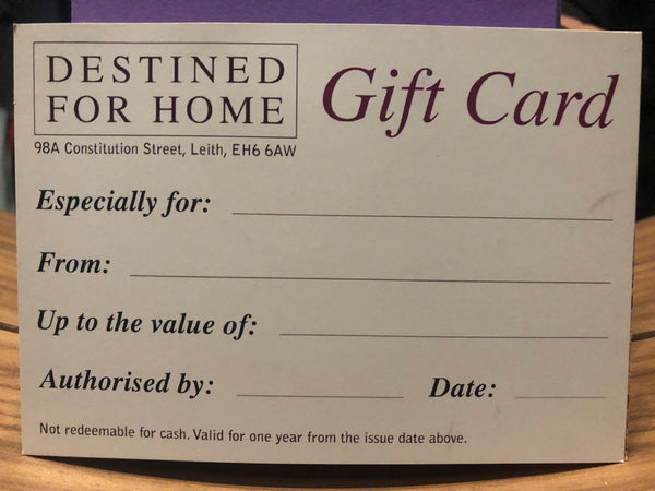 Gift Card Postcard