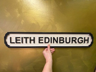 Wooden Sign - Leith Edinburgh