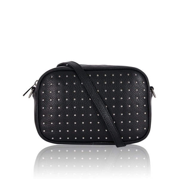Italian Leather Crossbody Tassel Bag