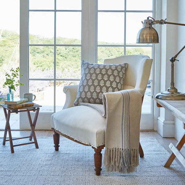 Throw / Blanket (Antibes Linen Stripe)